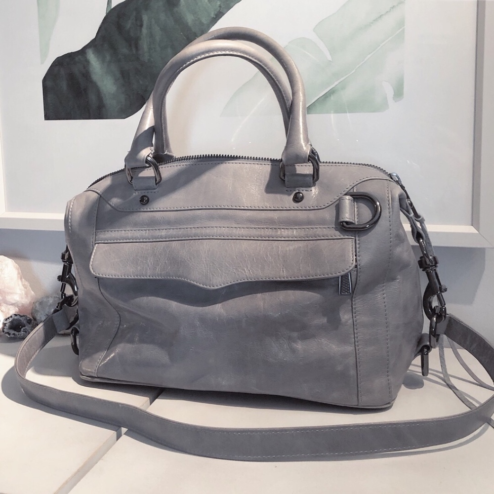 Rebecca Minkoff SLOUCHY MAB bag purse handbag GRAY shoulder bag TOTE satchel